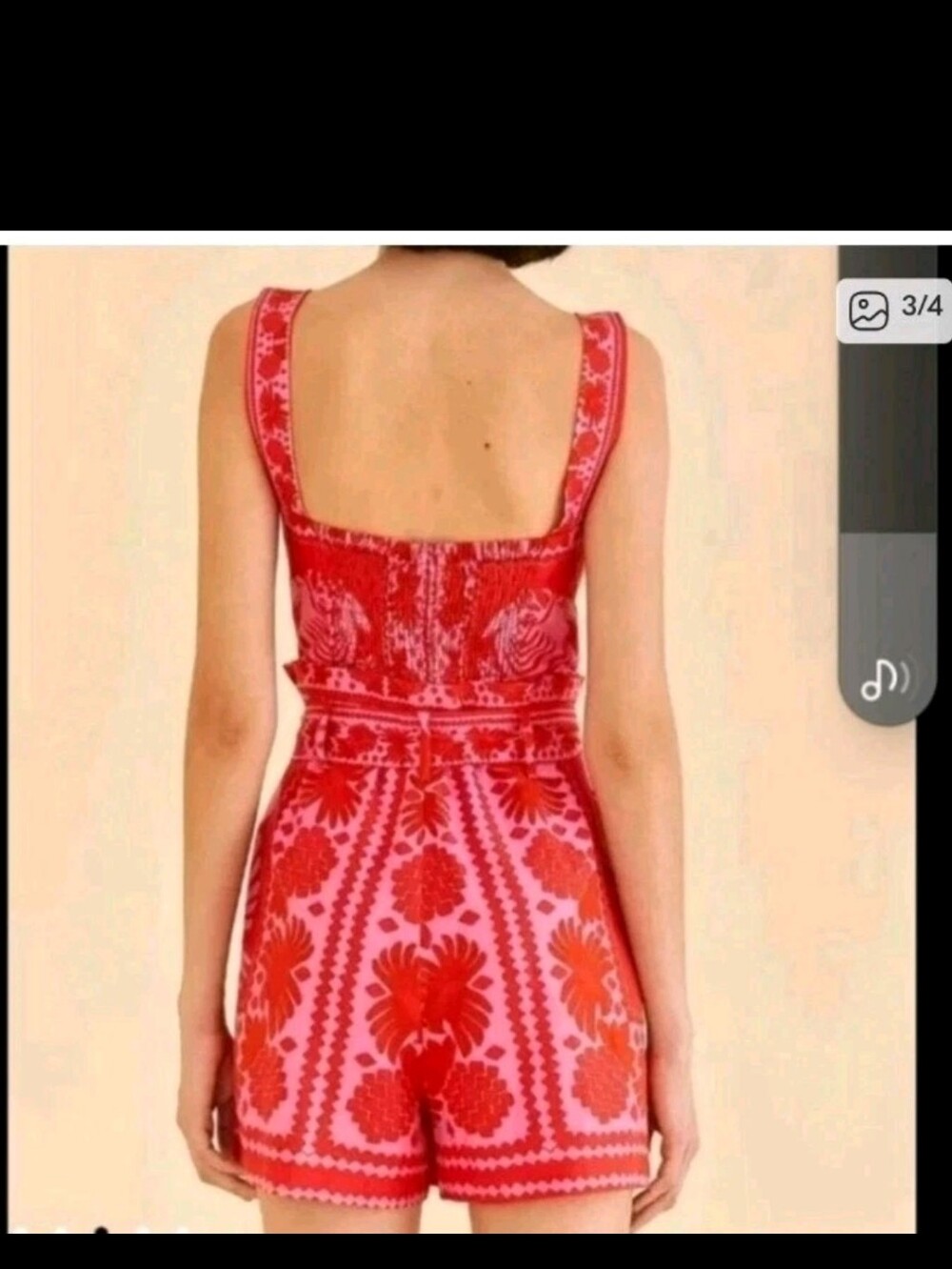 Farm Rio Red Romper - Picture 3 of 6